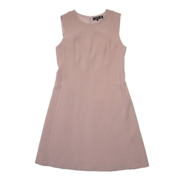 Theory Dresses & Skirts - NWT Theory Helaina in Stone Pink Camogie Wool Blend Shift Dress 8